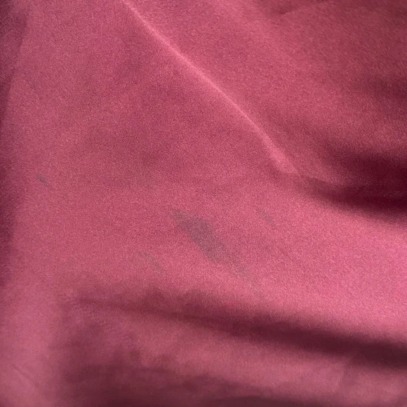 Elegant Maroon Burgundy Satin Skirt - Picture 11 of 14